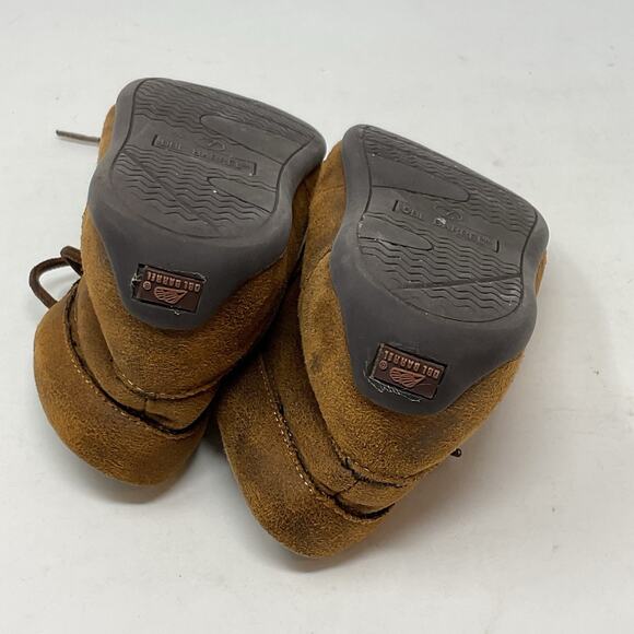 Double Barrel Boots Child Toddler Size 7 Brown Chukka Moccasin Tie Laces Dbl - Picture 9 of 11